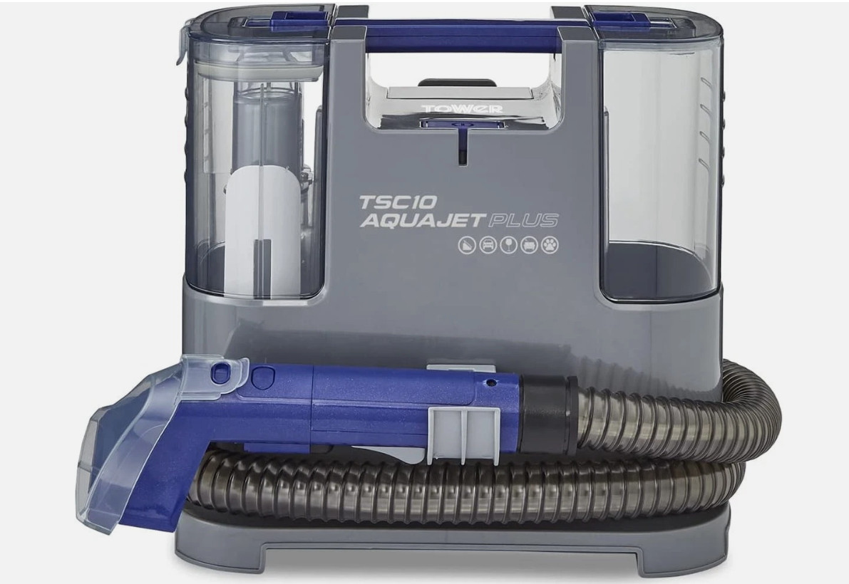 Tower Unisex Grey Spot Cleaner, Aquajetplus 1.2L T548005 Tsc10 400W, & Blue - Image 4