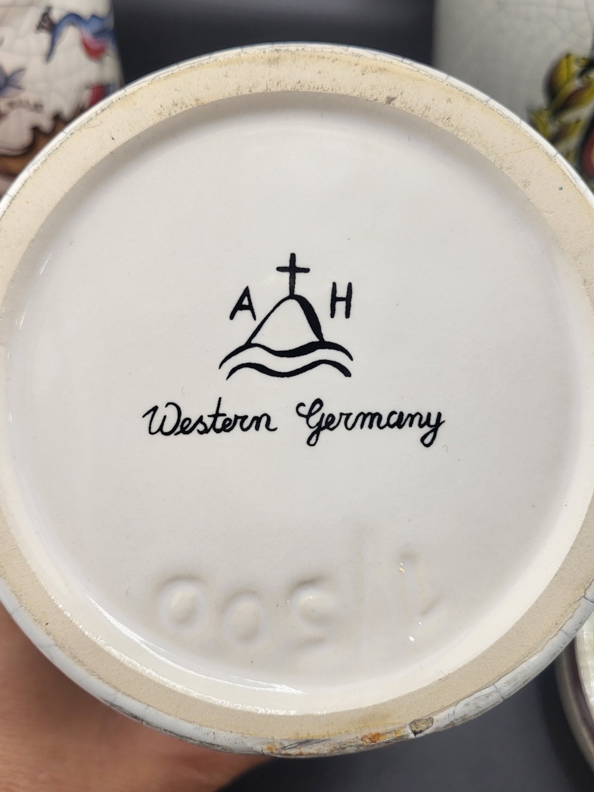 Set Of 5 Vintage Western Germany Apothecary Jars With Lids