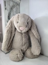 Jellycat Bashful Beige Bunny 15" Very Soft Good Condition No Tags Plush Toy