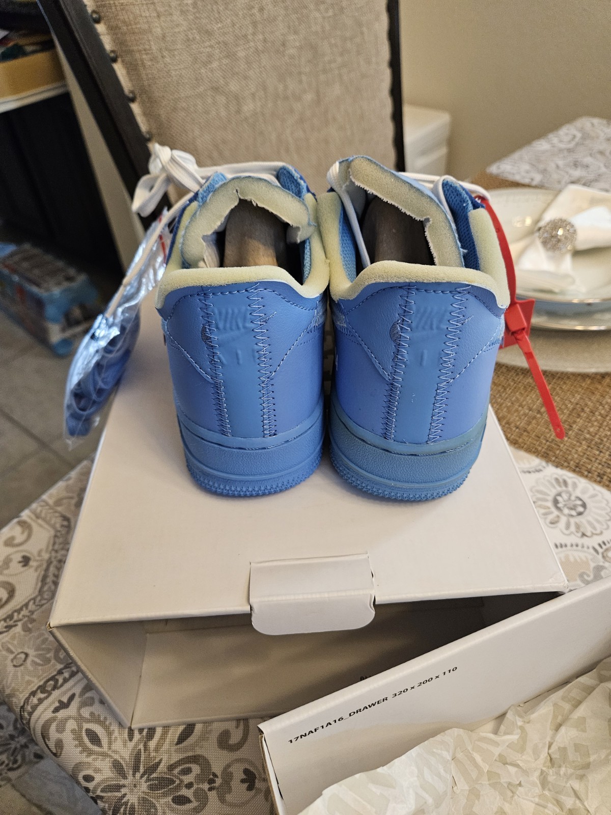 OFF WHITE X NIKE Nike X Off White Mca blu Air Force 1 taglia 6 5 uomo nuove