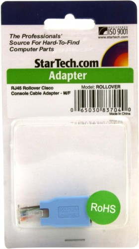 StarTech.com ROLLOVER Cisco Console Rollover Adapter for RJ45 Ethernet Cable, Ne - 第 3/3 張圖片