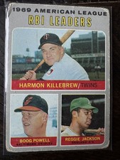 1970 Topps - League Leaders Reggie Jackson, Harmon Killebrew, Boog Powell #64