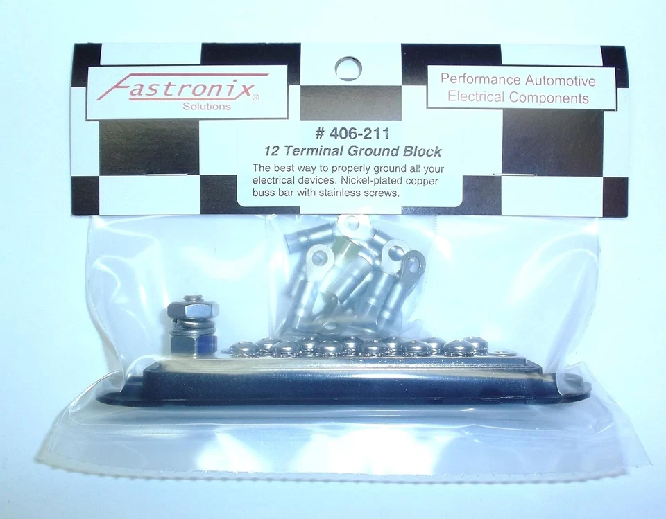 Fastronix 12 Terminal Ground Distribution Block Kit Silver - Image 2 of 4