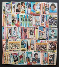 Vintage 1970's Topps Football Lot of (80) HOF / Star / RC Cards