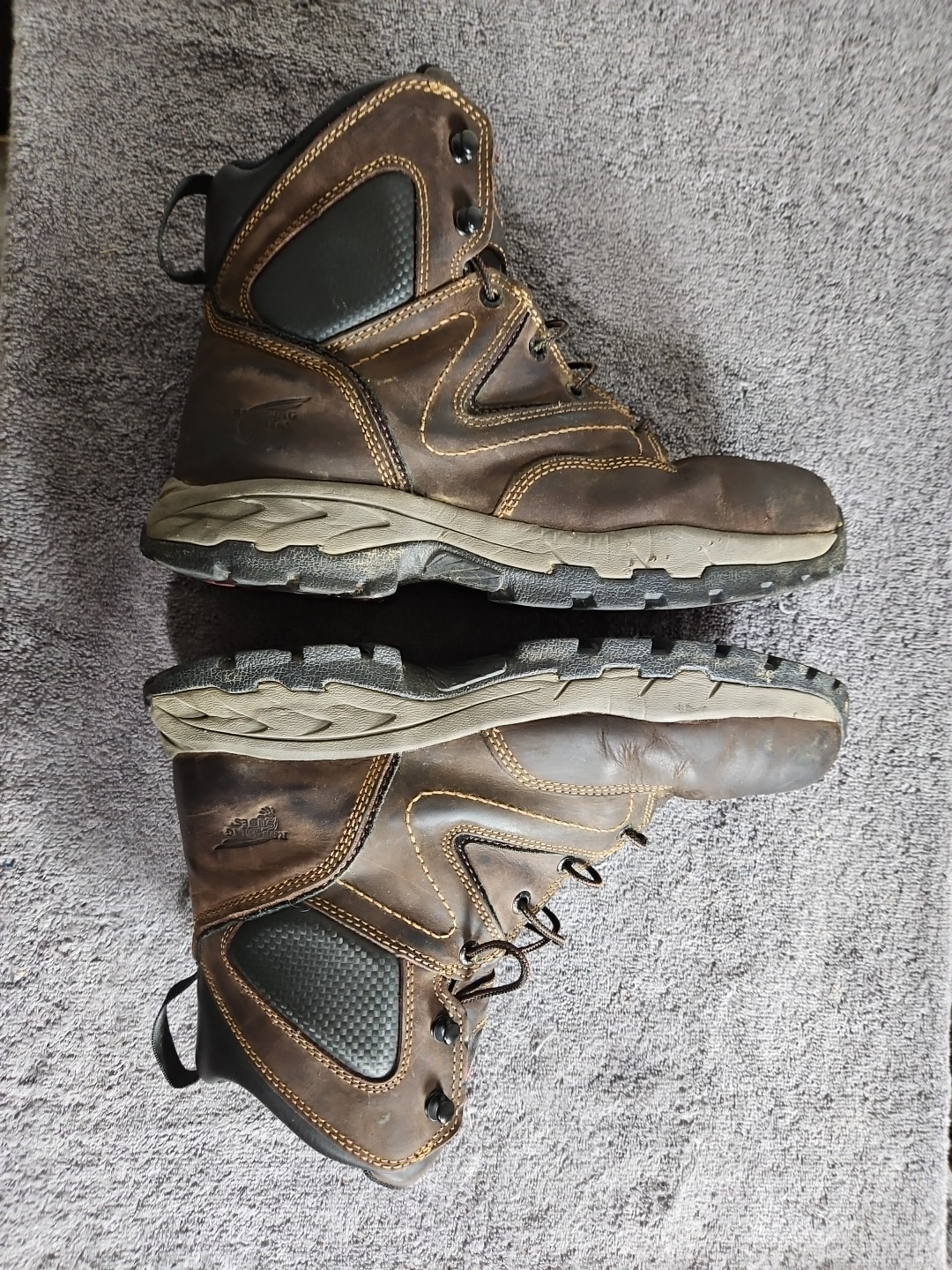 Red Wing Mens 11 E2 2205 Aluminum Safety Toe Work Boots Brown Leather
