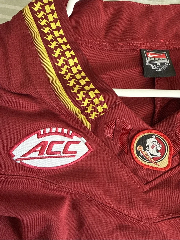 Men’s Nike Deion Sanders #2 Florida State Seminoles Football Jersey Sz XL - NWT - Image 4 of 4