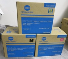 Konica Minolta Bizhub toner Yellow Magenta Black
