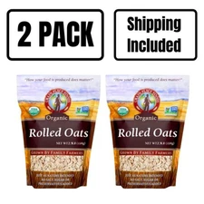 Organic Rolled Oats | Pack of 2 | 2.5 lb | Non-GMO | Shipping Included | Grain P