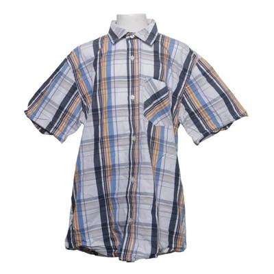 Gap Kids, Kurzarmhemd, Größe: 158, Blau/Weiß/Gelb, Baumwolle, Karo, Jungen #Kq4