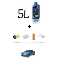 Hoffcar Wartungskit 4 Filter Und 5L ÖL FüR VW Eos (1F7, 1F9) 2.0 FSI 110KW