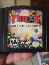 Turok Rage Wars Nintendo 64 N64 Cartridge Game Only Very Good Authentic Working