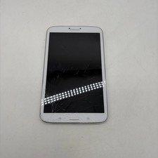 Samsung Galaxy Tab 3 8.0 Fonctionnelle Écran Fissuré Sans Chargeur #itab