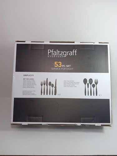 Pfaltzgraff Everyday Simplicity 53-teiliges Edelstahl Besteckset Service 8 - Bild 5 von 5