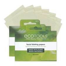 EcoTools Natural Oil Absorbing Facial Blotting 100 Count Pack of 2 , Green