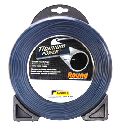 B132105 Titanium Power Trimmer Line, .105'' round