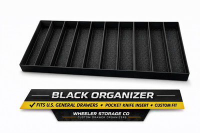 Pocket Knife Organizer (Black)- Fits US General & Hyper Tough Mini Toolbox