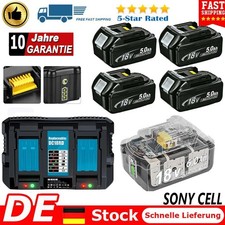 18V 9Ah Akku Für Makita BL1815 BL1830 BL1850 LXT400 mit Led-Anzeige + Ladegerat