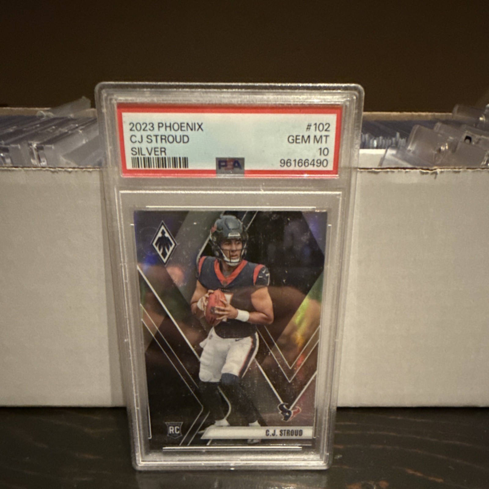 Panini Phoenix 2023 C.J. Stroud Rookie Silver #102 Texans PSA 10 Football Card