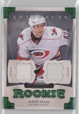 2013-14 Artifacts Rookies Emerald Jersey/Patch 73/75 Jared Staal #169 Patch 1j8