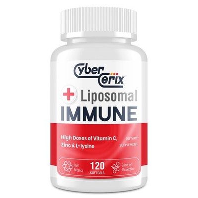 Advanced Liposomal Immune Supplement, Complex with L-Lysine 1,500mg, Vitamins...