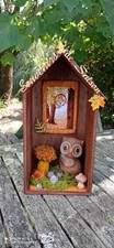 maisonnette décorative sur l'automne -  chouette