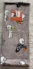 Casper The Friendly Ghost Plush Soft Blanket Throw 50x70” Halloween Costumes NEW