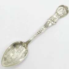 Sterling Silver Mechanics Co. City Gates ST. Augustine FL Florida Souvenir Spoon