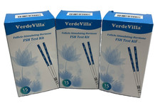 Verde Villa Follicle-Stimulating Hormone FSH Test Kit 15 Tests Kit - Lot Of 3