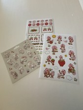 Strawberry Shortcake Inspired Sticker Sheets Lot Licensed  Mixed Kawaii Cute