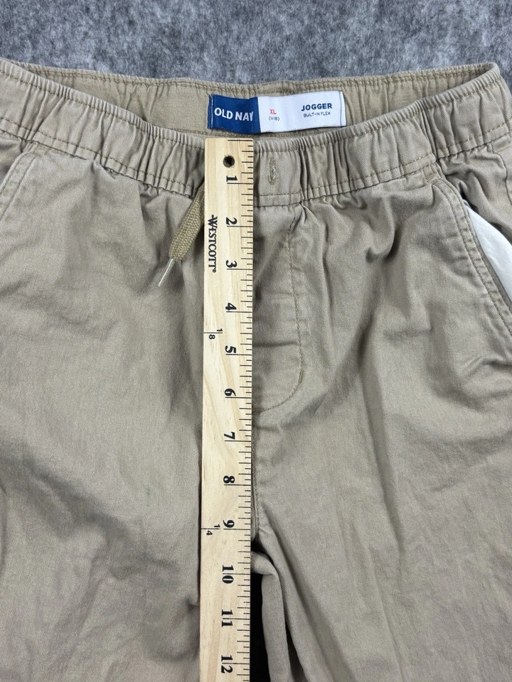 Old Navy Youth/Boys Built-In Flex Khaki Beige Joggers Size Extra Large (14-16) - Image 4 of 4