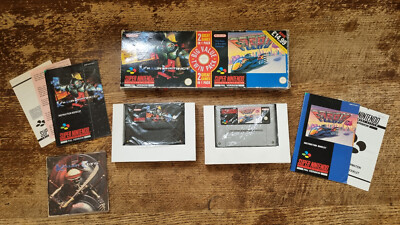 SNES SUPER NINTENDO - KILLER INSTINCT & F-ZERO DOUBLE TWIN PACK #SPC UKV PAL CIB