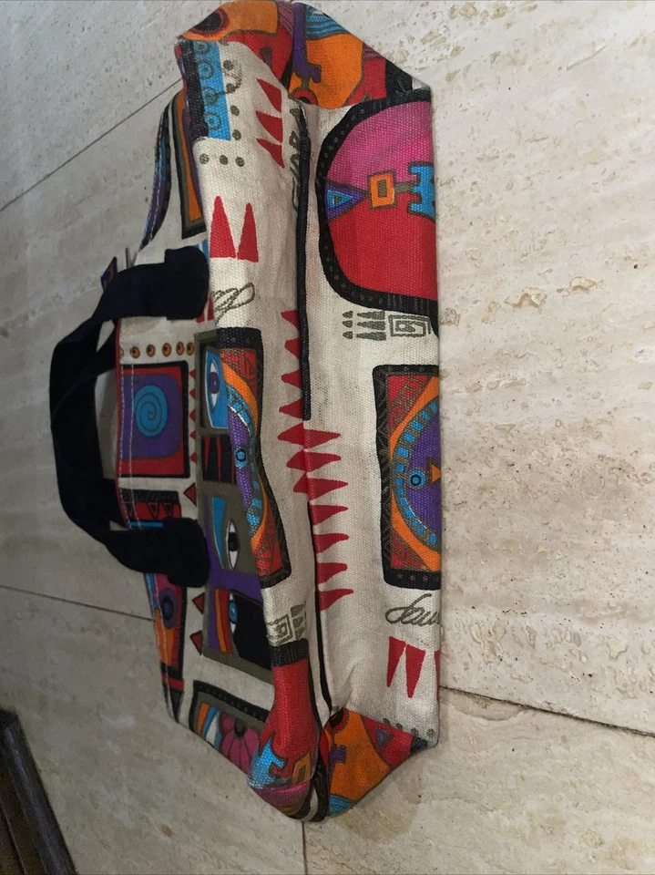 Bolso de Mano Laurel Burch WOMAN SPIRIT Pequeño con Cremallera Caras Empoderadas 13”x8”x4.5” Foto 4 de 4