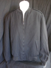 Neptune Garment Black Wool Blend w/Removable Insulated Liner Bomber Jacket Sz 46