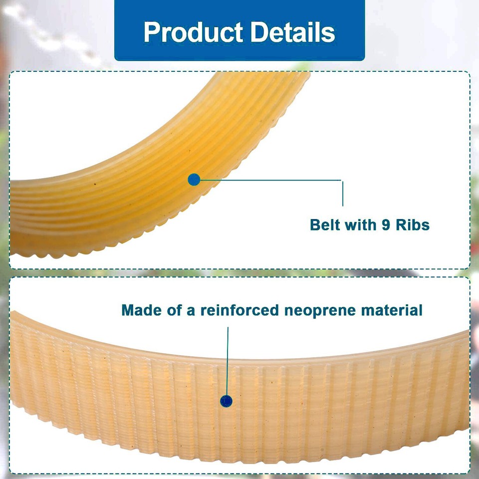 2 Pezzi Pialla Cinghia Di Trasmissione Di Ricambio Resistente All'usura - Foto 11