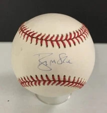 Brian McRae Autographed American League Rawlings Baseball Sweet Spot 