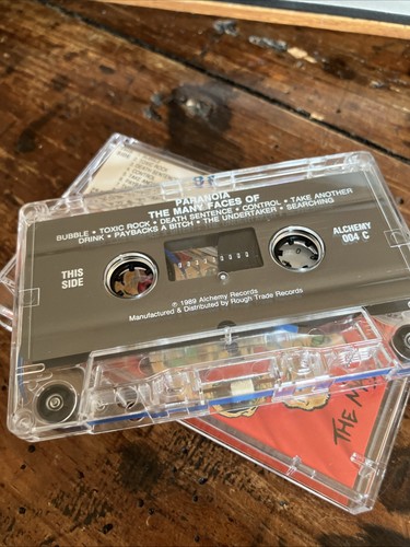 PARANOIA The Many Faces Of Cassette 1989 Vintage Punk Rare Alchemy - Picture 5 of 7