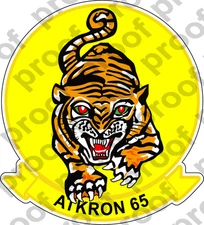 STICKER USN VA  65 TIGERS