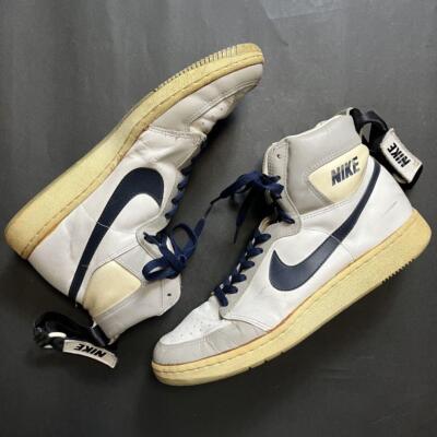 NIKE DYNASTY HIGH Gray x White x Navy US13 Made in Korea 1985