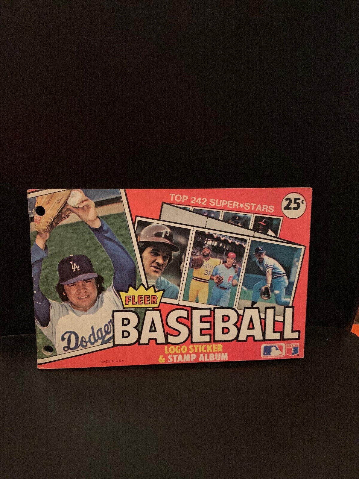 1982 Fleer MLB Baseball Sticker Logo And Stamp Album Book