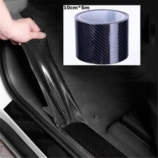 10CM*5M Rolls 5D Carbon Fiber Car Sticker Anto Door Trunk Protective Strip Decal