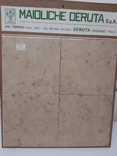 20x20 Hand Decorated Deruta Tiles 60s/70s For Decoration