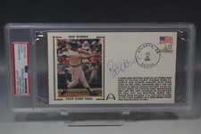 BOB HORNER 1st FIRST DAY COVER CACHET AUTO BASEBALL AUTOGRAPH SIGN GRADED