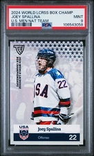 2024 TFL World Lacrosse Box Championships USA Joey Spallina Rookie Card RC PSA 9