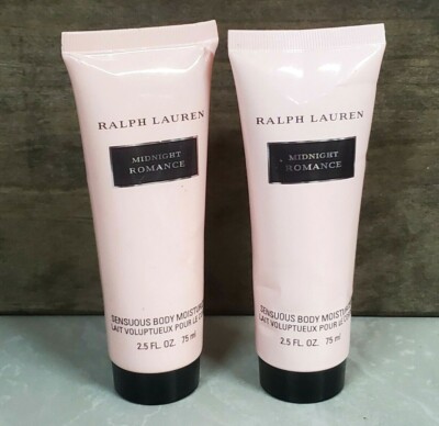 2X Ralph Lauren ~MIDNIGHT ROMANCE ~ Sensuous Body Moisturizer, 2.5oz 75 ml READ