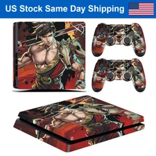 PS4 Slim Skin Decals Sticker Cover For Playstation 4 Slim Console & 2 Controller