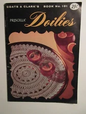 Priscilla Doilies Booklet by Coats & Clark Book #101 Vintage 1958