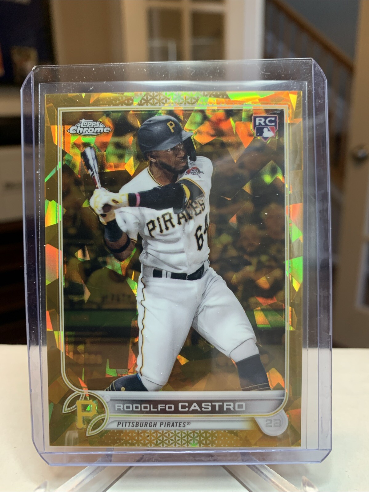 2022 Topps Chrome Sapphire Rookie Rodolfo Castro Gold /50 Pittsburgh Pirates #85