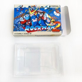ROCKMAN 2 Mega man - Empty box replacement spare case with tray Capcom Famicom