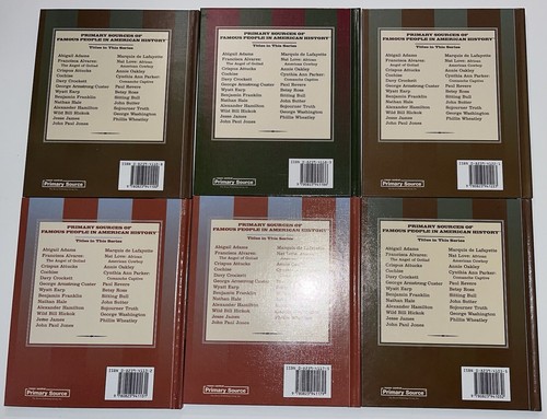 Lot 6 Primary Sources Of Famous People In American History HC 2004 Class Set - Picture 2 of 3