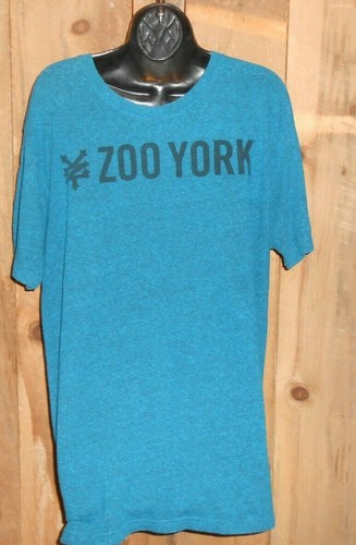 Men's Zoo York Marine Teal Tee Shirt Graphic T Excellent Pre-owned Condition